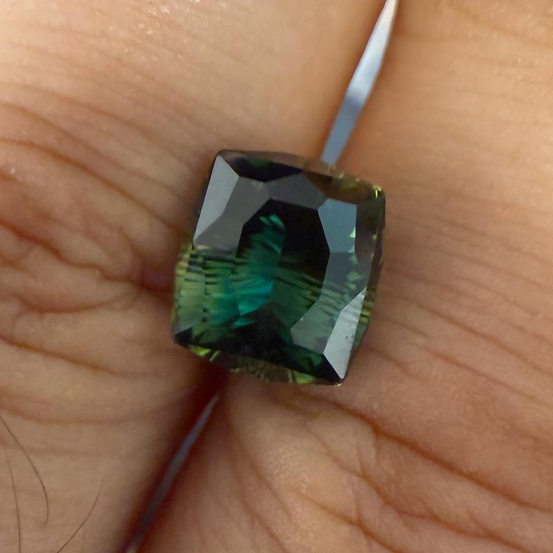 Teal Australian Sapphire view 2