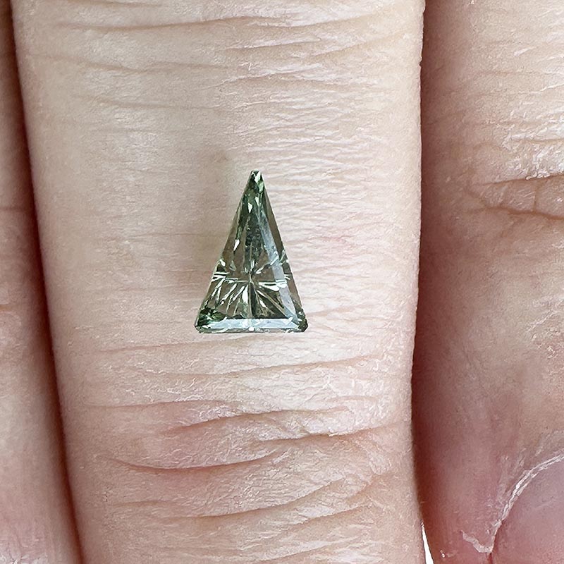 Green Australian Sapphire view 2