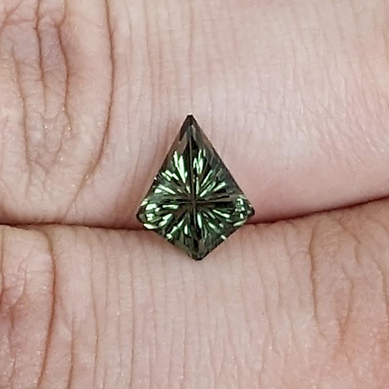 Green Australian Sapphire view 2