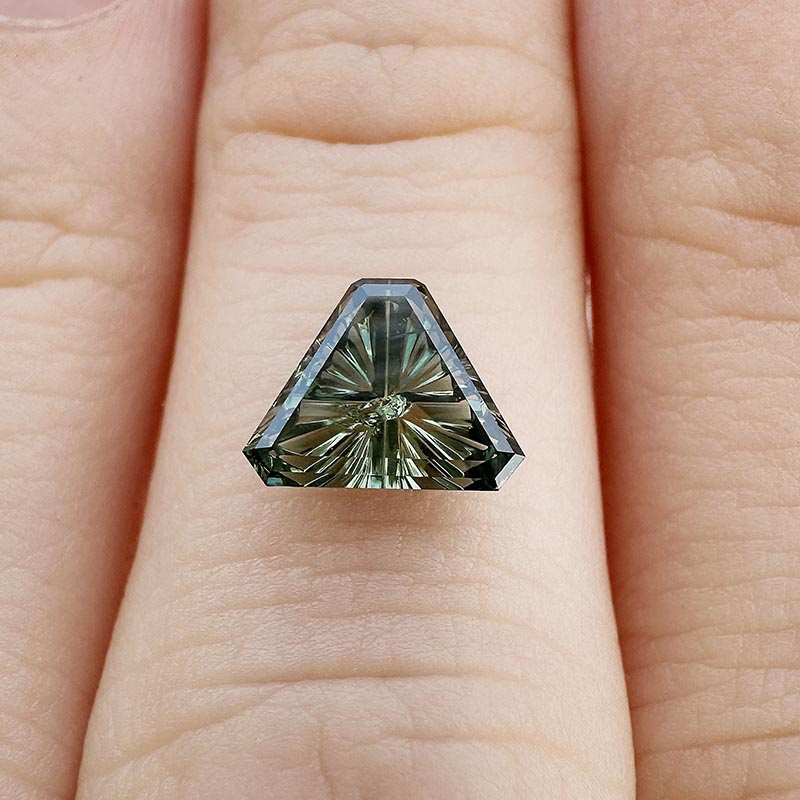 Green Australian Sapphire view 2