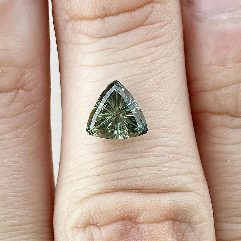 Green Australian Sapphire view 2