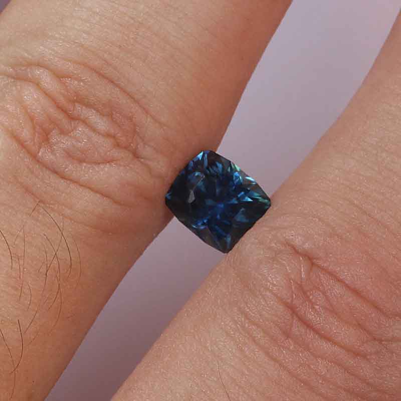 Blue Montana Sapphire view 2