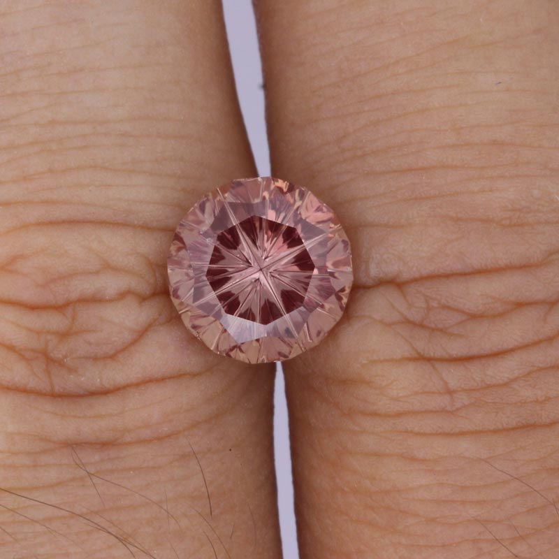 Peach Pink Sapphire view 2