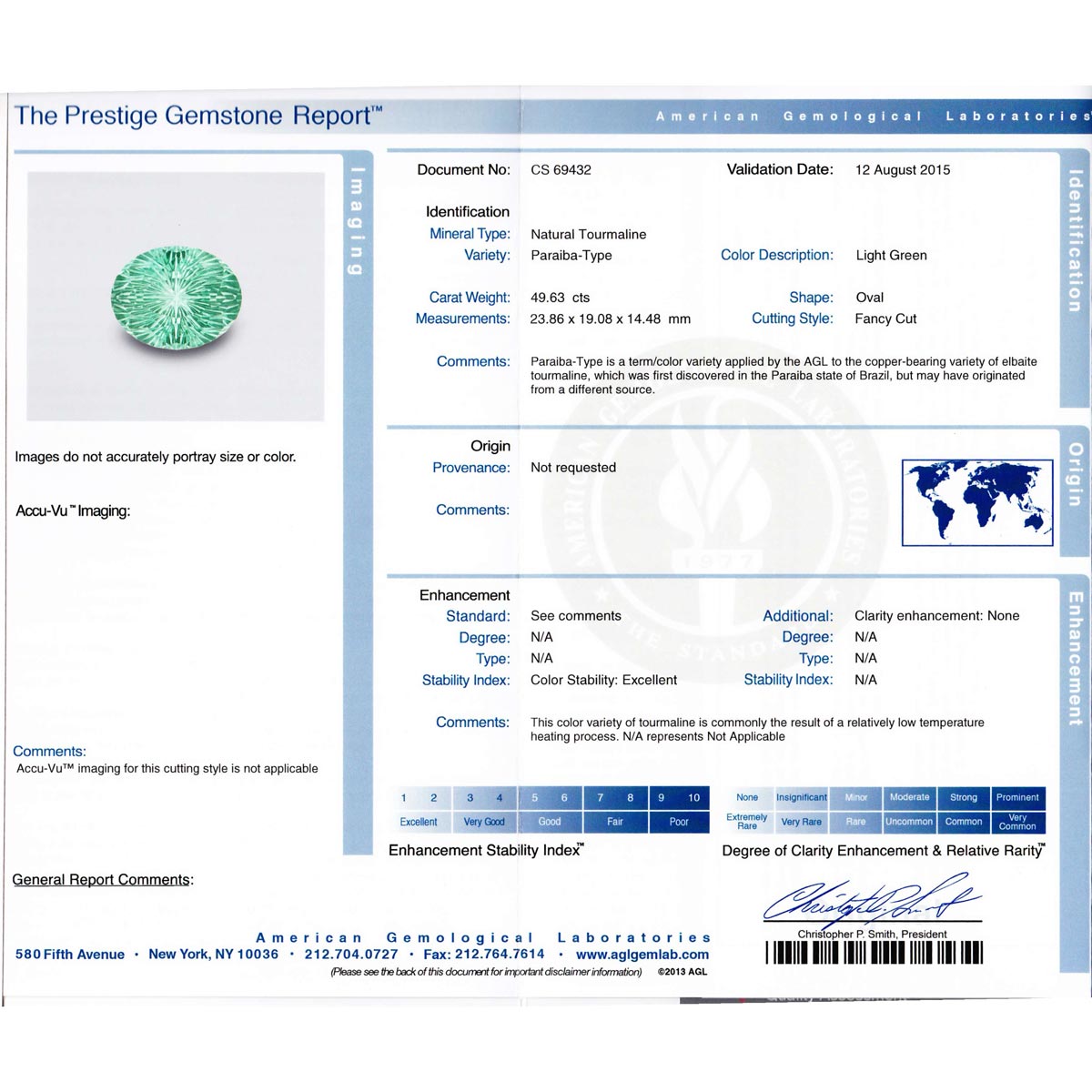Paraiba Tourmaline Starbrite™ Cut 49.63 carats | John Dyer Gems