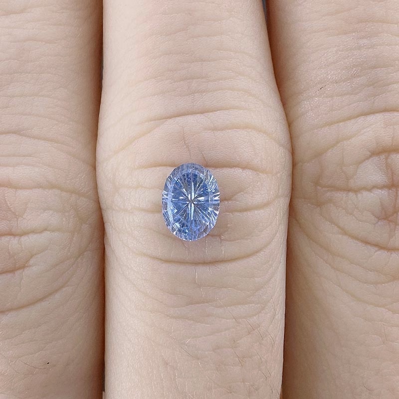Blue Unheated Sapphire view 2