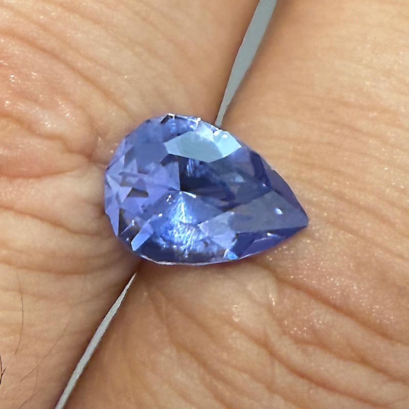 Unheated Blue Sapphire view 2