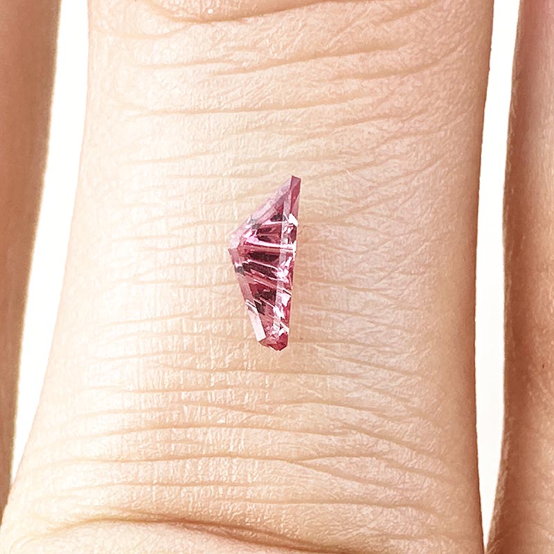Reddish Pink Sapphire view 2