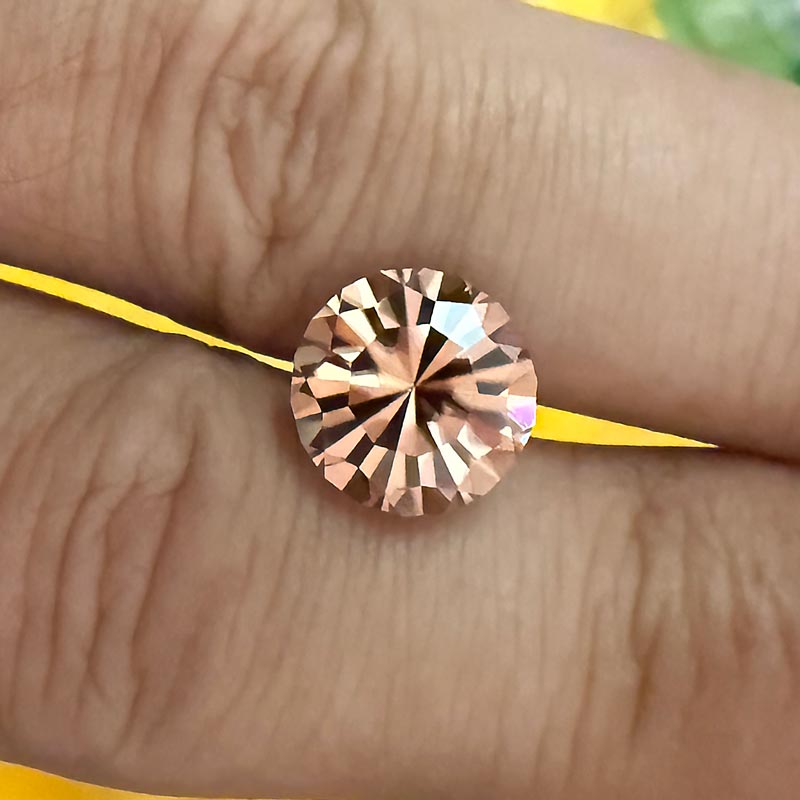 Pink/Orange Zircon view 2