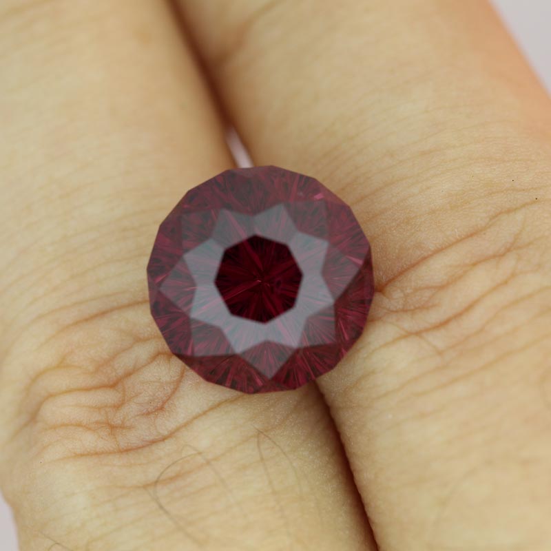 Rhodolite Garnet view 2