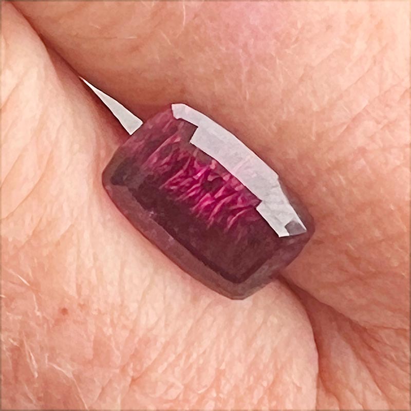 Rhodolite Garnet view 2