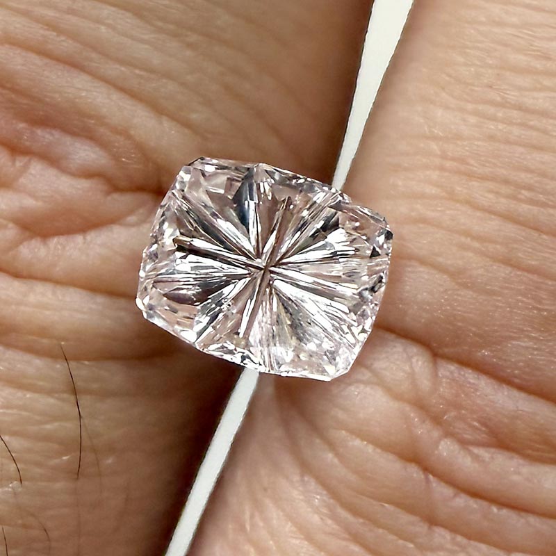 Pale Peach Sapphire view 2