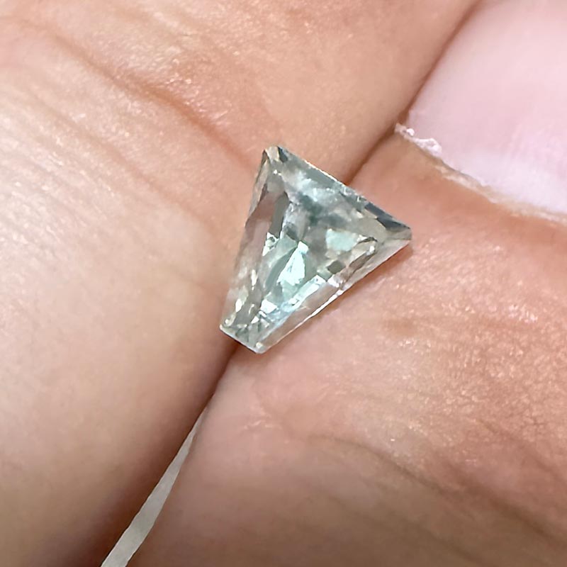 Pale Green Sapphire view 2