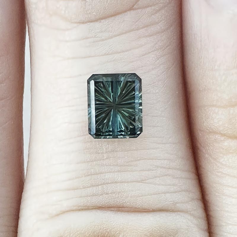 Teal Australian Sapphire view 2