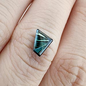 Teal Australian Sapphire view 2