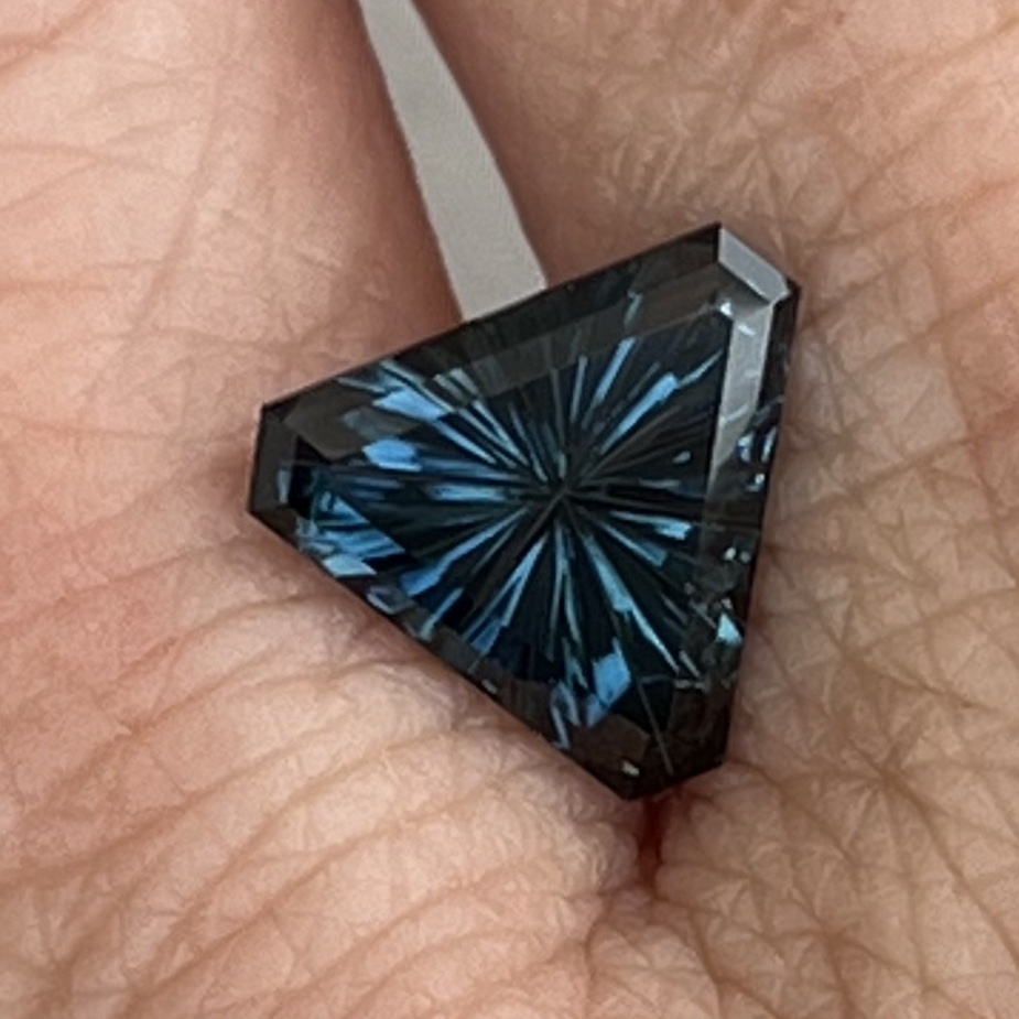 Teal Australian Sapphire view 2