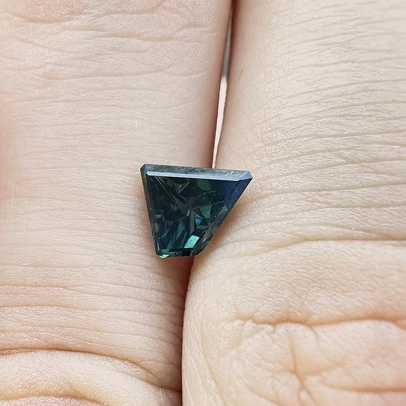 Teal Australian Sapphire view 2