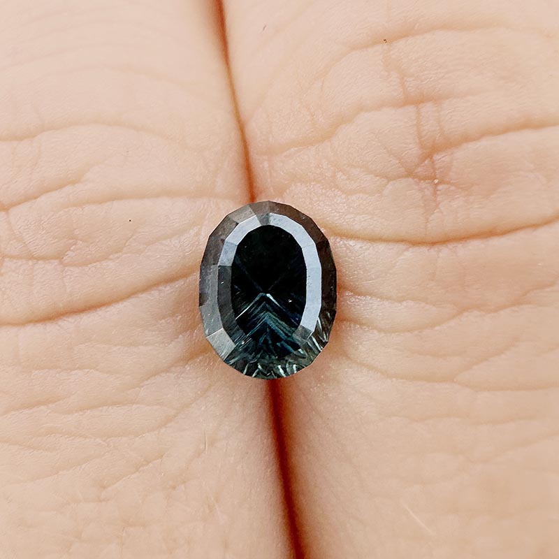 Teal Australian Sapphire view 2