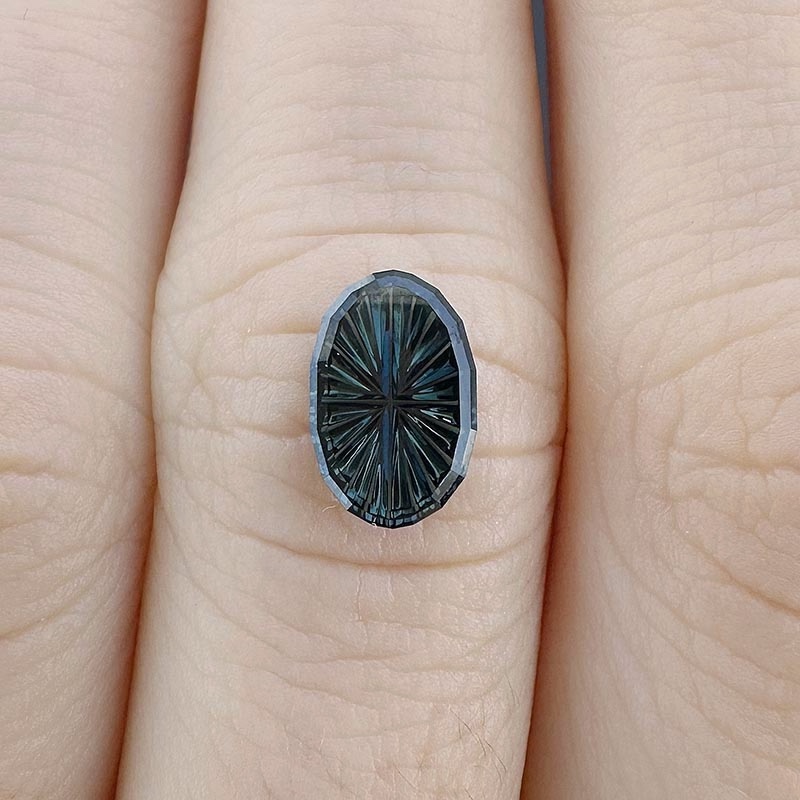 Teal Australian Sapphire view 2