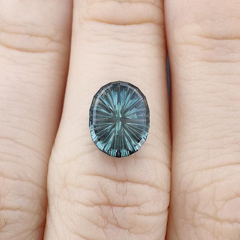 Teal Australian Sapphire view 2