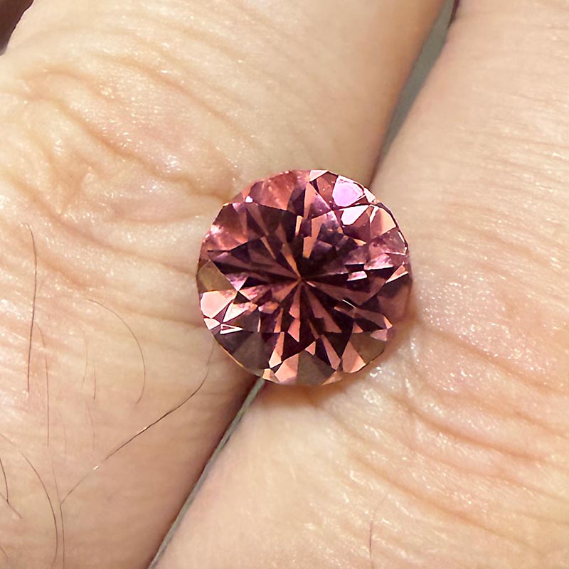 Salmon Pink Tourmaline view 2