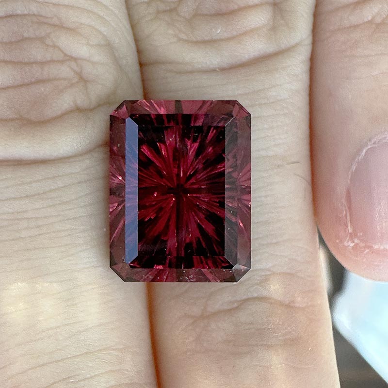 Rhodolite Garnet view 2