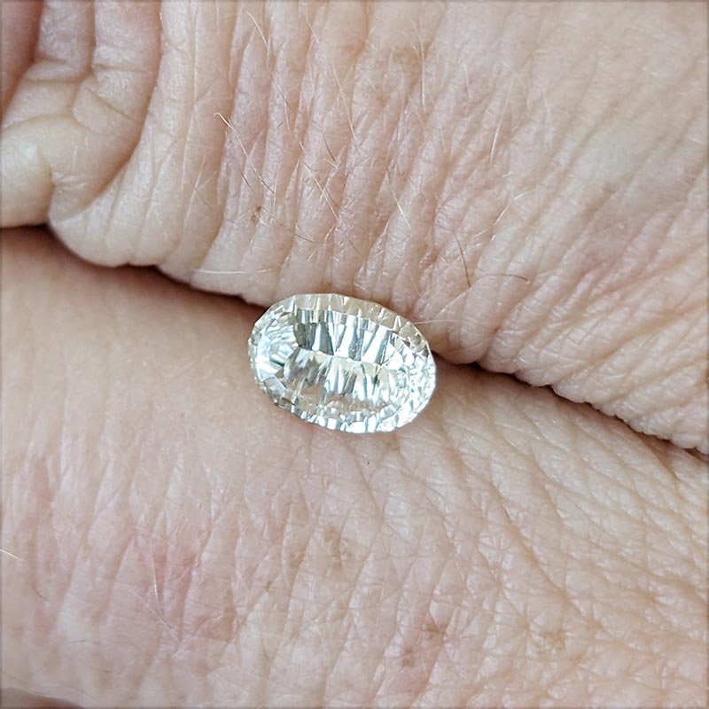 Pale Yellow Montana Sapphire view 2