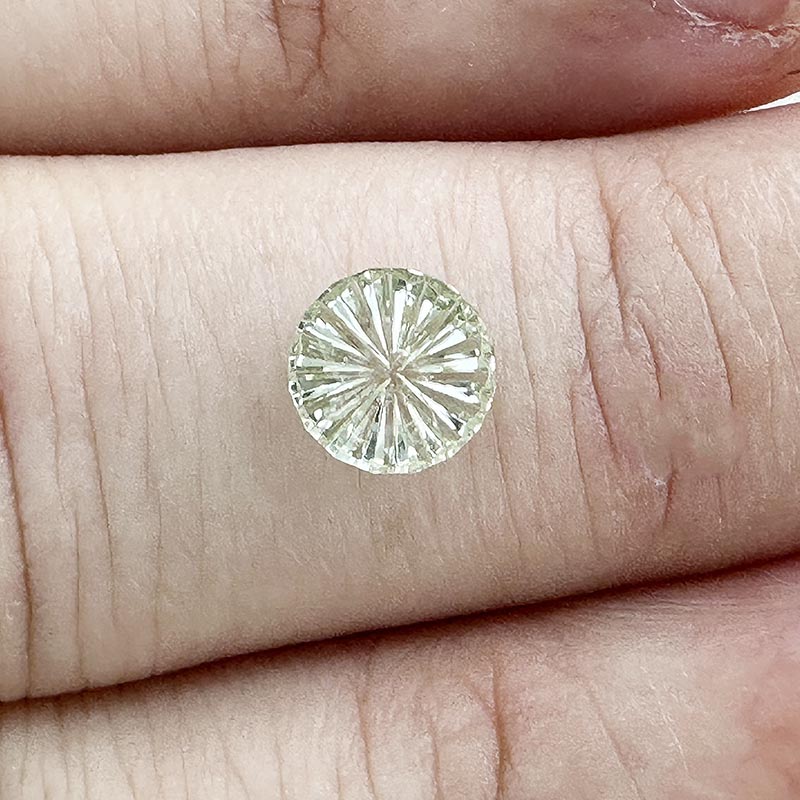 Pale Yellow Montana Sapphire view 2