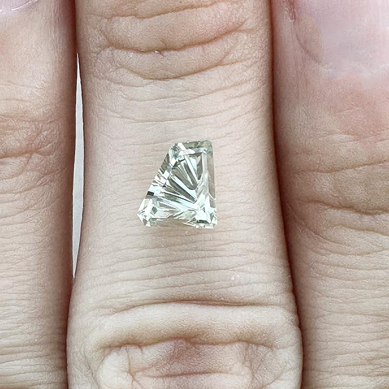 Yellow Green Montana Sapphire view 2