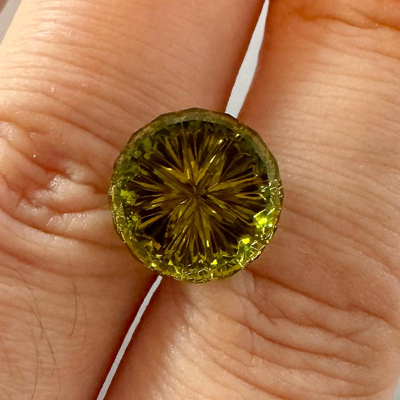 Yellow Green Tourmaline view 2