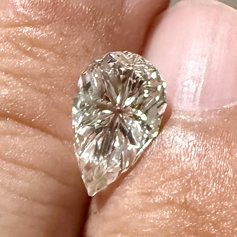 Pale Yellow Sapphire view 2