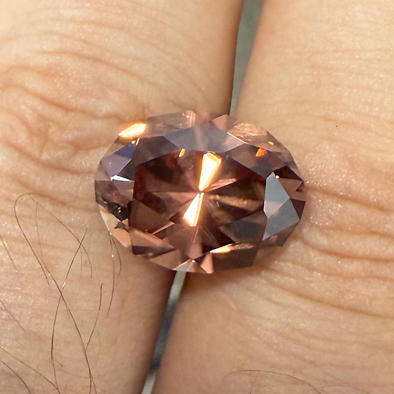 Orange/Brown Zircon view 2