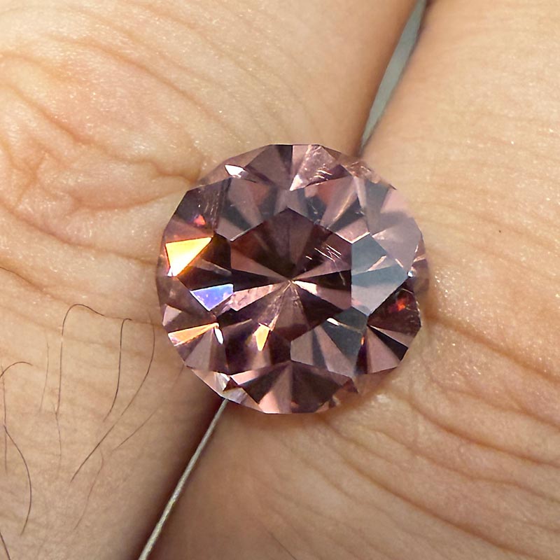Pink/Brown Zircon view 2