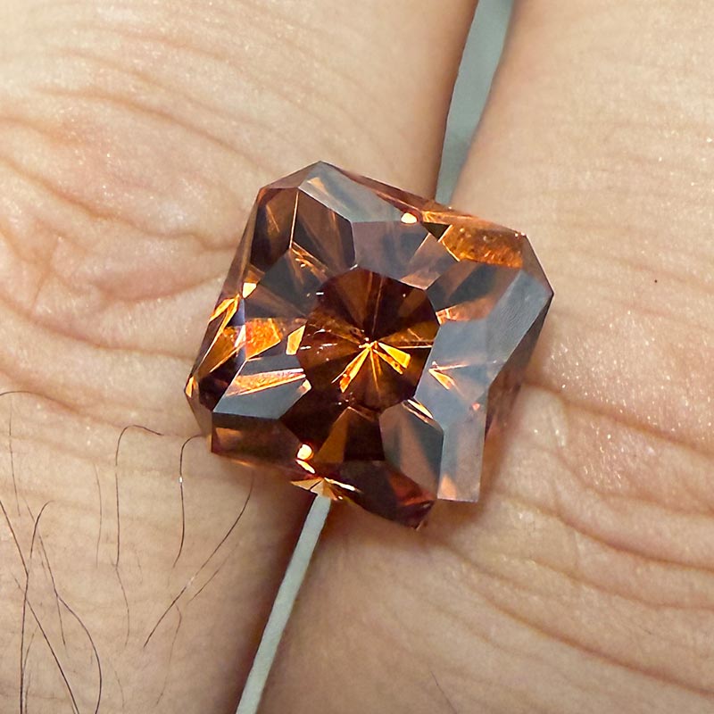 Brown/Orange Zircon view 2