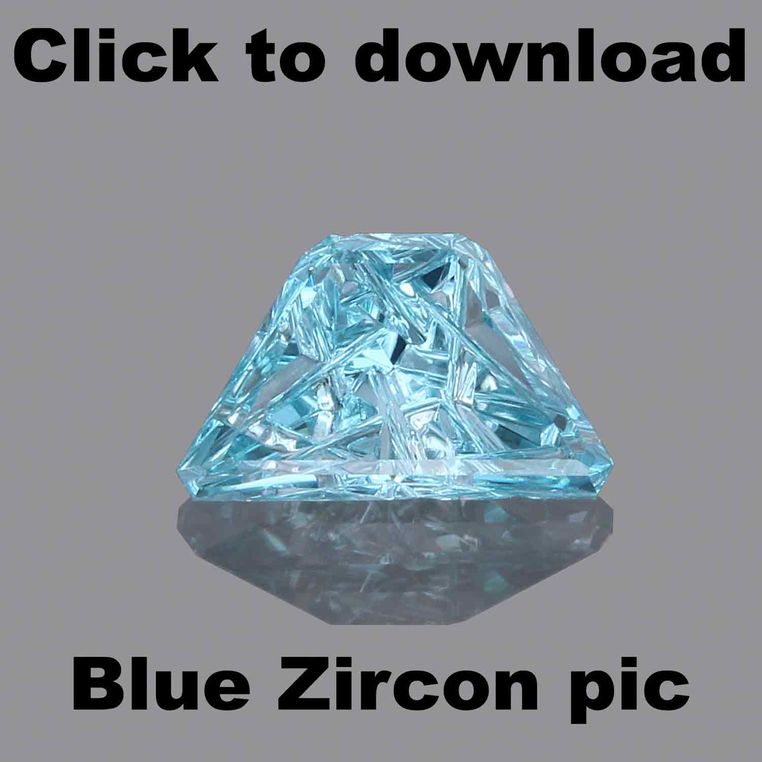 Blue Zircon Cut by John Dyer and Co.