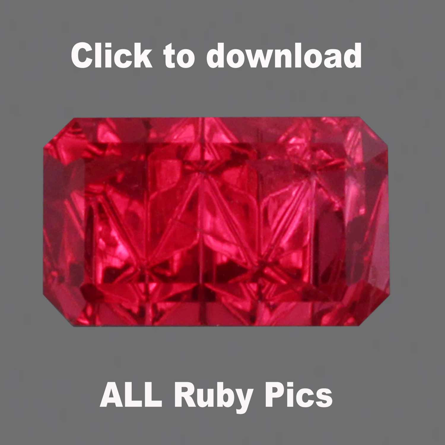 Rubies Cut by John Dyer and Co.