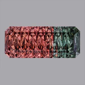 Bicolor Tourmaline gemstone