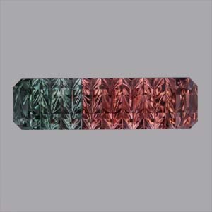 Bicolor Tourmaline gemstone