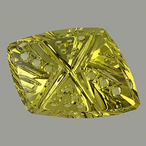 Lime Citrine gemstone