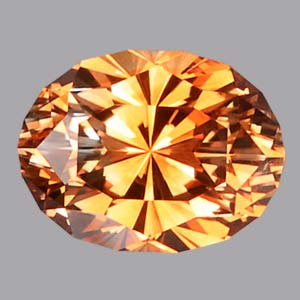 Orange Montana Sapphire gemstone