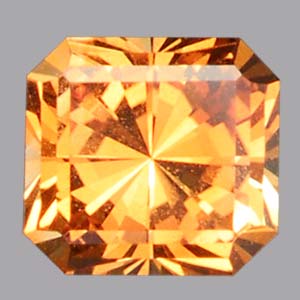 Orange Montana Sapphire gemstone