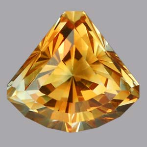 Orange Montana Sapphire gemstone