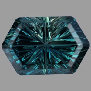Parti Color Teal Australian Sapphire gemstone