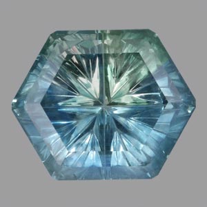 Parti Color Montana Sapphire gemstone