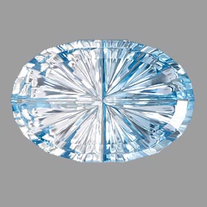 Bicolor Blue Zircon gemstone