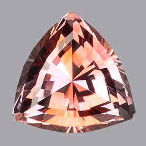 Parti Color Peach Montana Sapphire gemstone