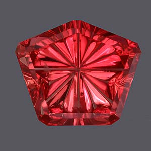 Red Orange Sapphire gemstone