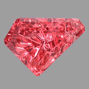 Red/Orange Sapphire gemstone
