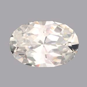 Almost White Sapphire gemstone